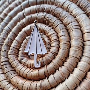 5/$25 NEW Baby Pink umbrella Enamel Pin